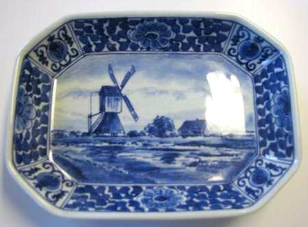 Delft 14" Rectangular Serving Platter