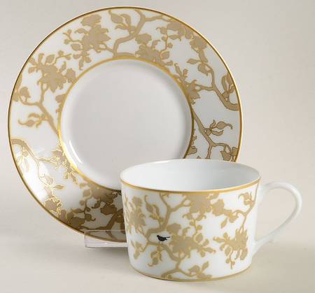 Bird Flat Cup & Saucer Set