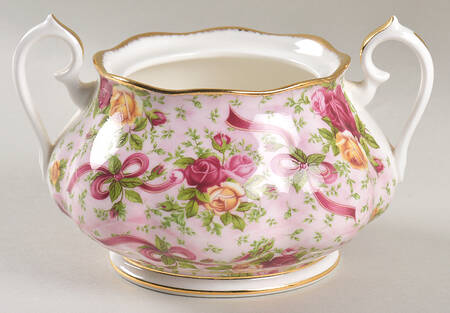 Old Country Roses (Pink Chintz) Sugar Bowl No Lid
