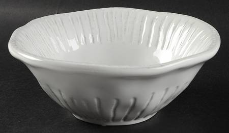 Enchanted Lines White Soup/Cereal Bowl