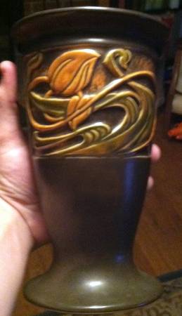 Rosecraft Panel Green 8" Vase