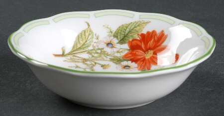 Botanical Teas (Green Trim) Fruit/Dessert (Sauce) Bowl