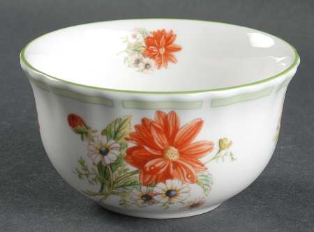 Botanical Teas (Green Trim) Rice Bowl