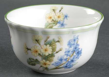 Botanical Teas (Green Trim) Rice Bowl