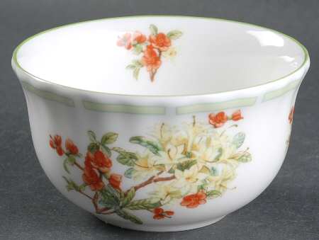 Botanical Teas (Green Trim) Rice Bowl