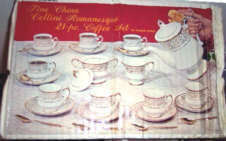 Cellini Romanesque Footed Cup & Saucer Set
