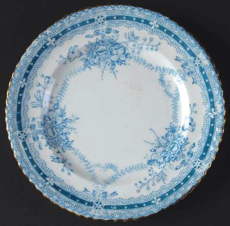 Moselle (Blue&Gold) Bread & Butter Plate