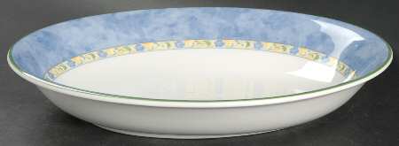 Summer Breeze 10" Oval Vegetable Bowl