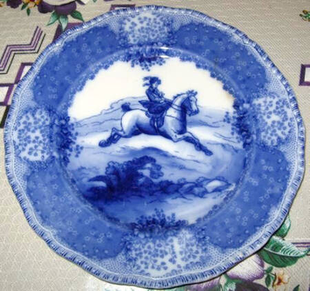 Oriel Blue (Center Design) by Royal Doulton