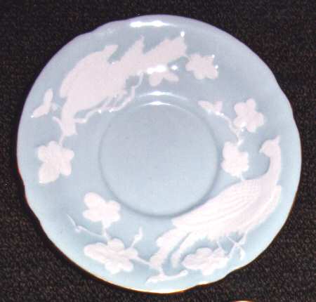 Chinese Birds Blue Saucer