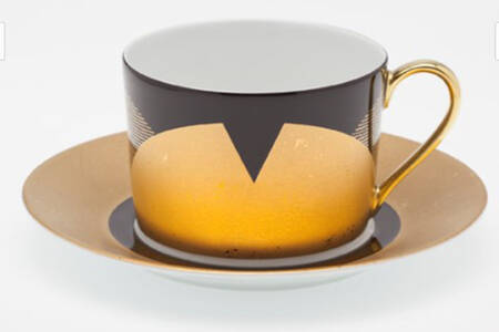 Kin Zakura Flat Cup & Saucer Set
