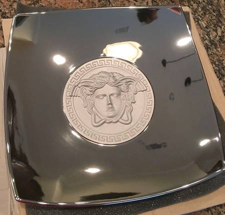 Medusa Platinum Candy Dish-Square 8"