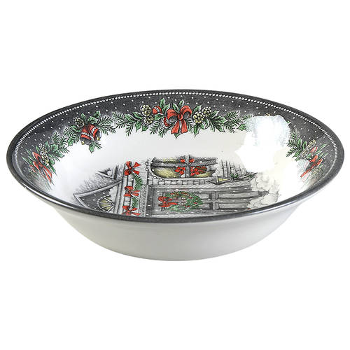 Christmas Home 9" Round Vegetable Bowl