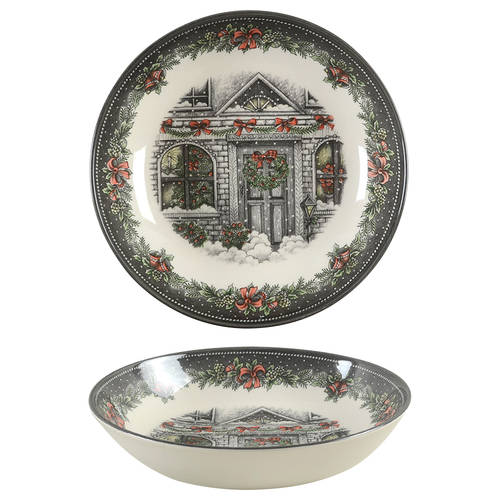 Christmas Home 9" Individual Pasta Bowl