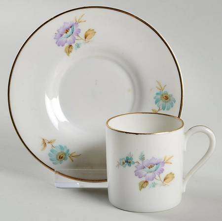 2209 (Aida Shape) Flat Demitasse Cup & Saucer Set