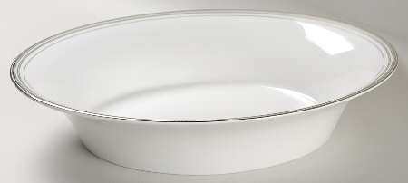 Platine 10" Oval Vegetable Bowl
