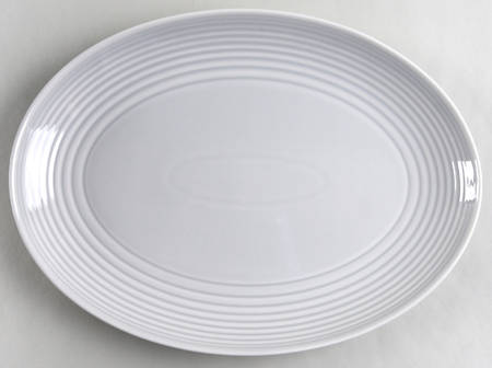 Maze Gray (Light) 13" Oval Serving Platter