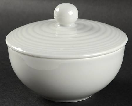 Maze Gray (Light) Sugar Bowl & Lid