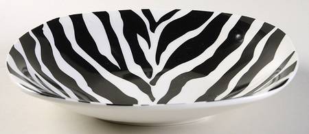 Zebra (Soft Square) Coupe Soup Bowl