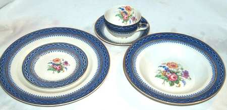 Sandringham (Blue, Floral) by Ridgway (Ridgways)