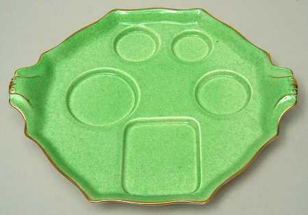 5331 (Mottled Ware Green) 6-Piece Breakfast Set, Tray Only