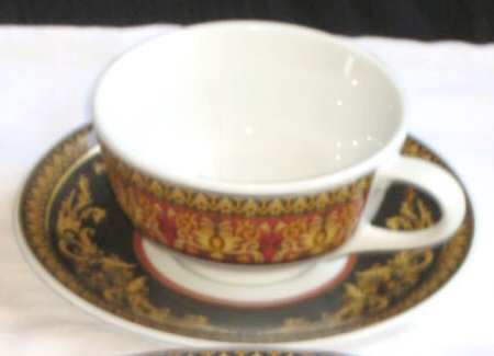 Medusa Red (Restaurant, Hotel) Breakfast Cup & Saucer Set