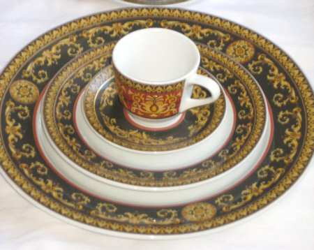 Medusa Red (Restaurant, Hotel) Footed Cup & Saucer Set