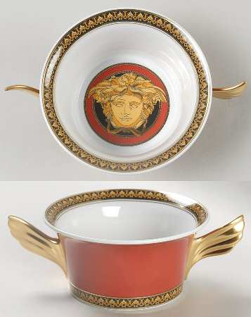 Medusa Red (Restaurant, Hotel) Flat Cream Soup Bowl