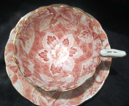 Tapestry Pink Footed Cup & Saucer Set