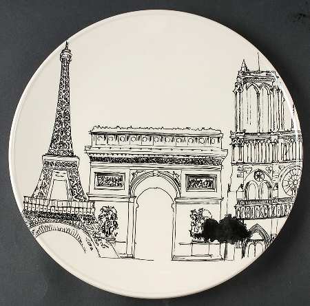 City Scenes 12" Chop Plate (Round Platter)