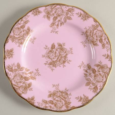 Golden Roses Salad Plate