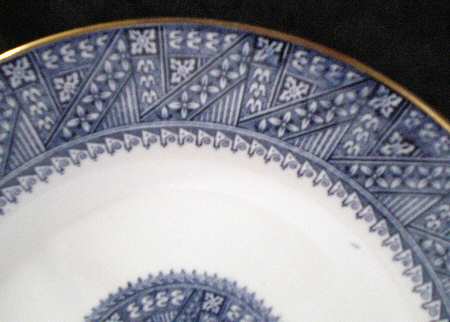 B878 Blue Dinner Plate