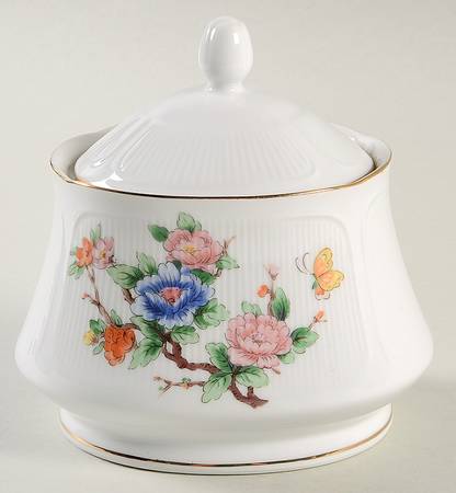 Papillon Sugar Bowl & Lid by Ranmaru
