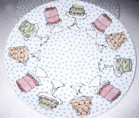 Eat Dessert First 16" Chop Plate (Round Platter)