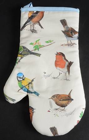 Garden Birds Cloth Oven Mitt