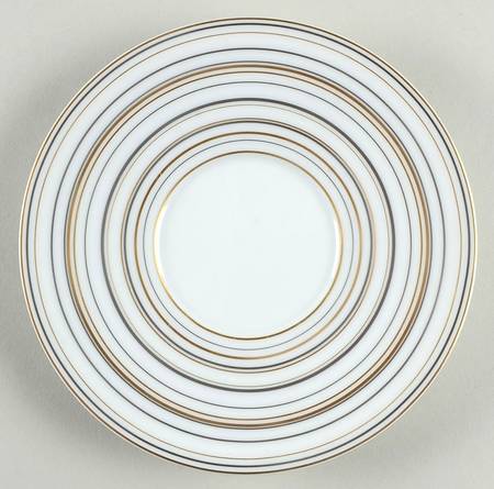 Attraction Gold and Platinum Bread & Butter Plate