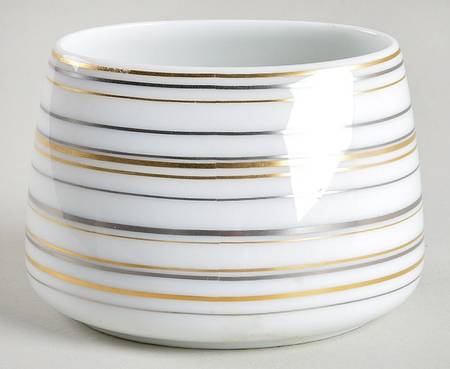 Attraction Gold and Platinum Sugar Bowl No Lid