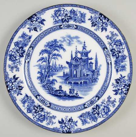 Madras (Transferware, Gold Trim) by Royal Doulton