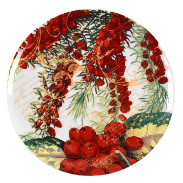 Botanical Holiday Dessert/Pie Plate