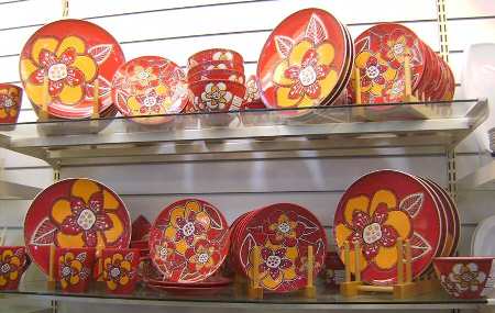 Sassafras Red Salad Plate