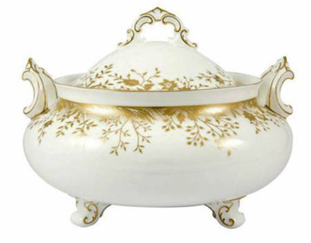 Arboretum Gold Tureen &  Lid