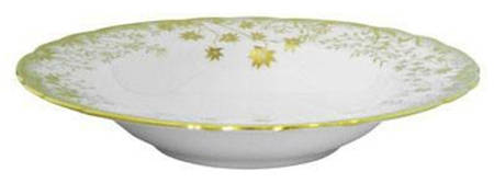 Arboretum Gold Large Rim Soup Bowl