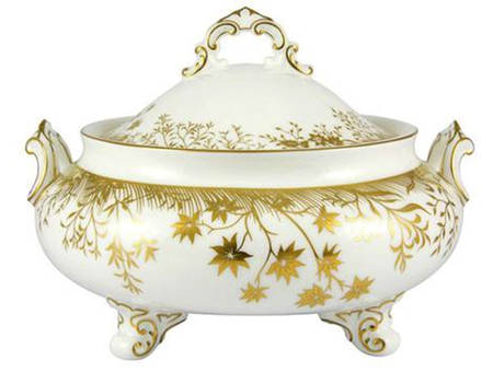Arboretum Gold Round Covered Vegetable