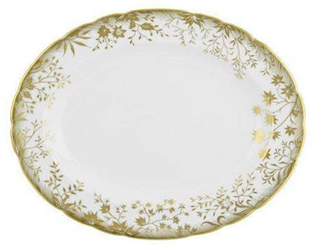 Arboretum Gold 13" Oval Serving Platter