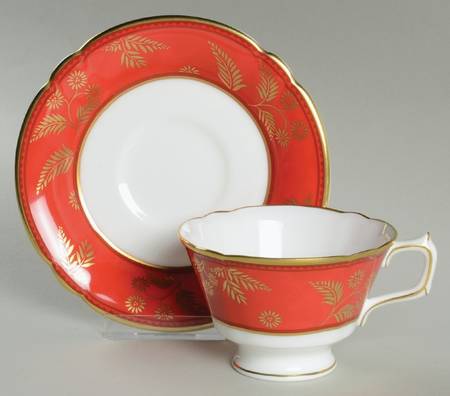 India Footed Cup & Saucer Set