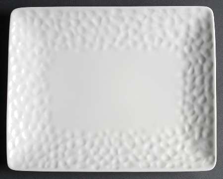 Vanilla Marble Rectangular Dinner Plate
