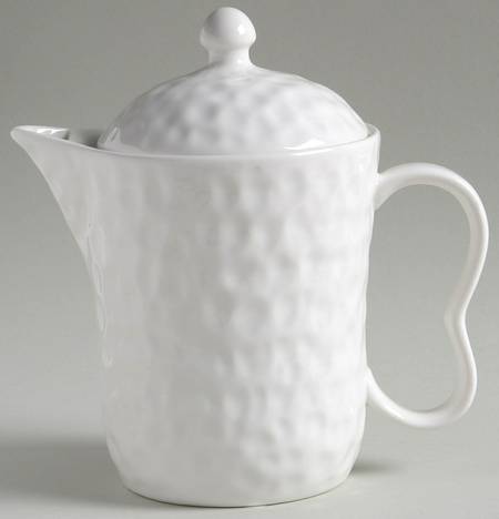 Vanilla Marble Tea/Coffee Pot & Lid