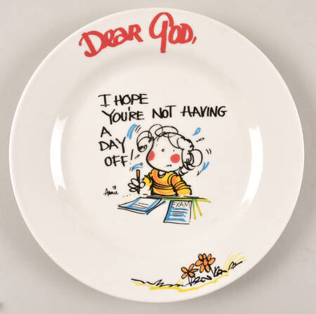 Dear God Salad Plate