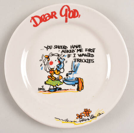 Dear God Salad Plate