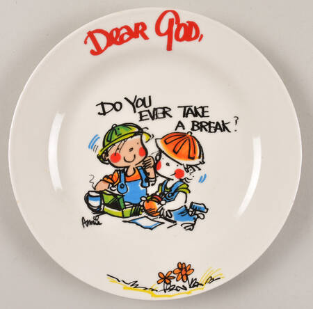 Dear God Salad Plate